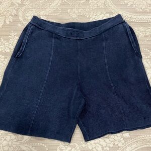 Navy Blue Casual Shorts